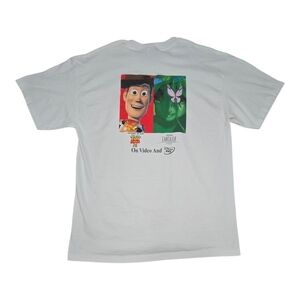 Vintage Y2k Disney Toy Story 2 And  Fantasia 2000 Movie Promo Shirt Large